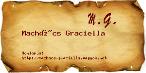 Machács Graciella névjegykártya